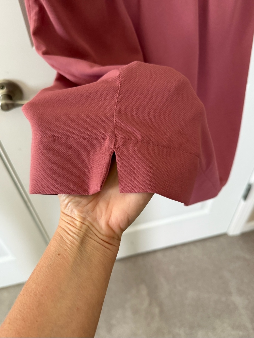 Dusty Rose Drawstring Waist Mini Dress - Picture 9 of 13
